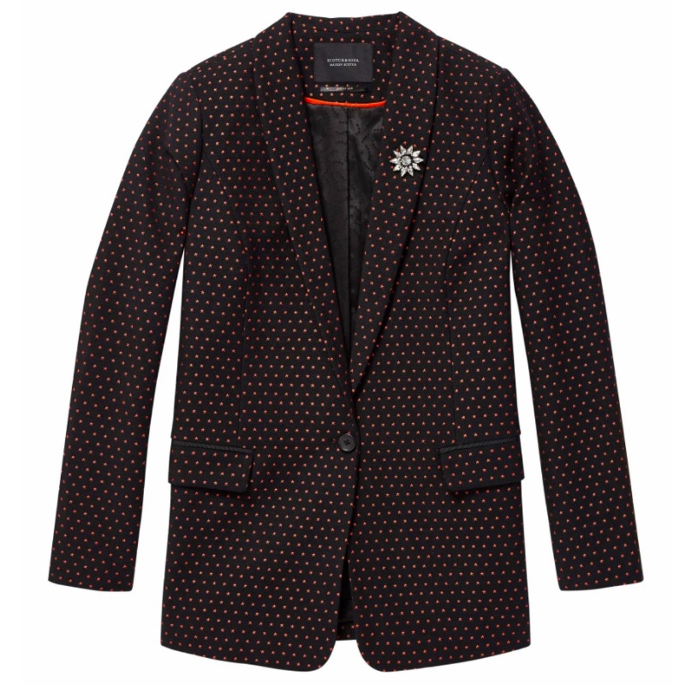 Scotch & Soda Tailored Stretch Jacquard Blazer